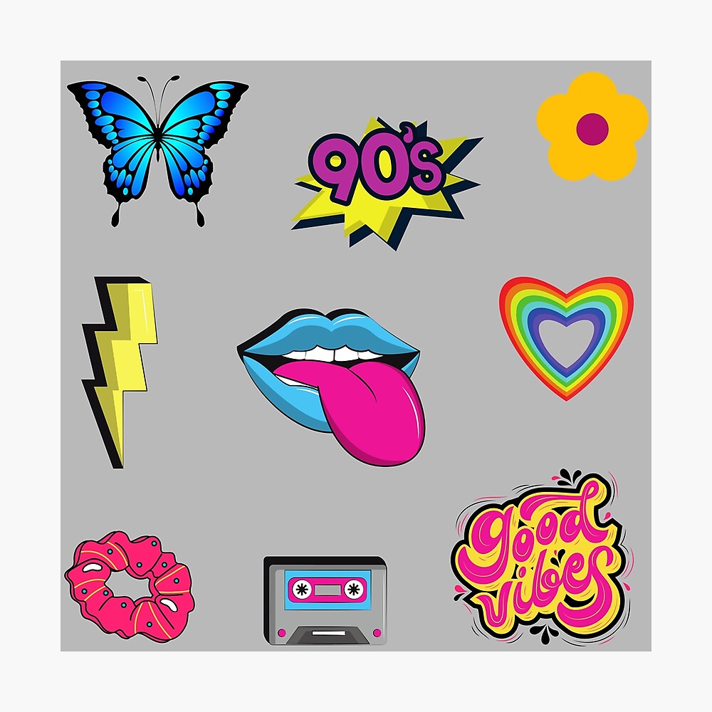 indie kid sticker pack poster by m95sim redbubble