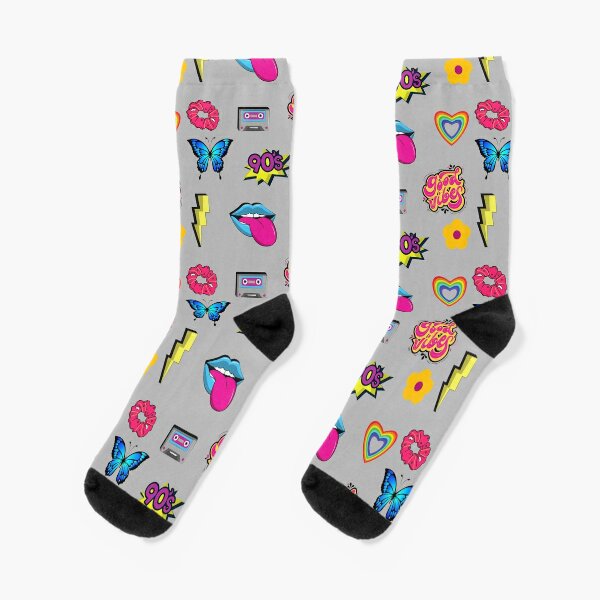 90s Kid Sticker Pack 1990s Socks | Redbubble