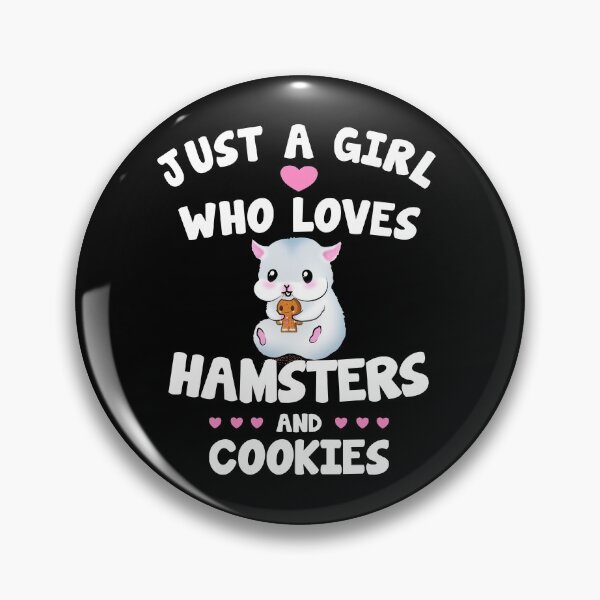 Item preview, Just A Girl Who Loves Hamsters And Cookies A Sweet Hamster Eats A Cookie designed and sold by Paulina Vanlife.