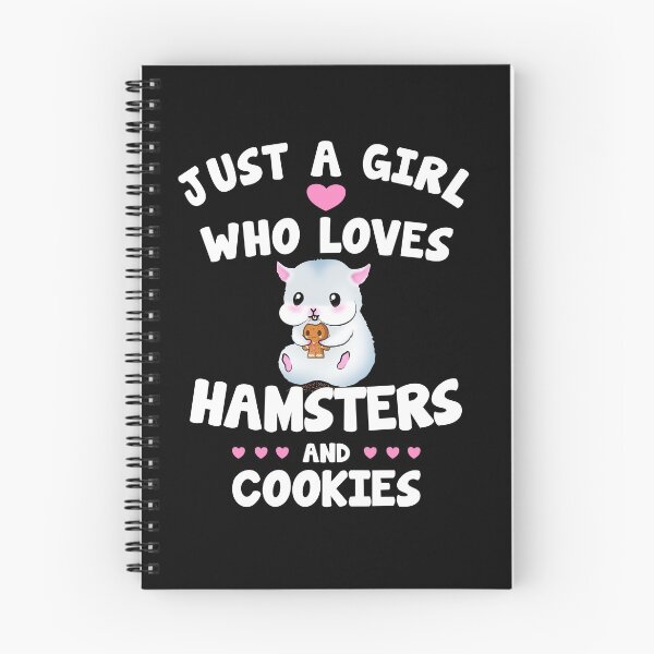 Item preview, Just A Girl Who Loves Hamsters And Cookies A Sweet Hamster Eats A Cookie designed and sold by Paulina Vanlife.