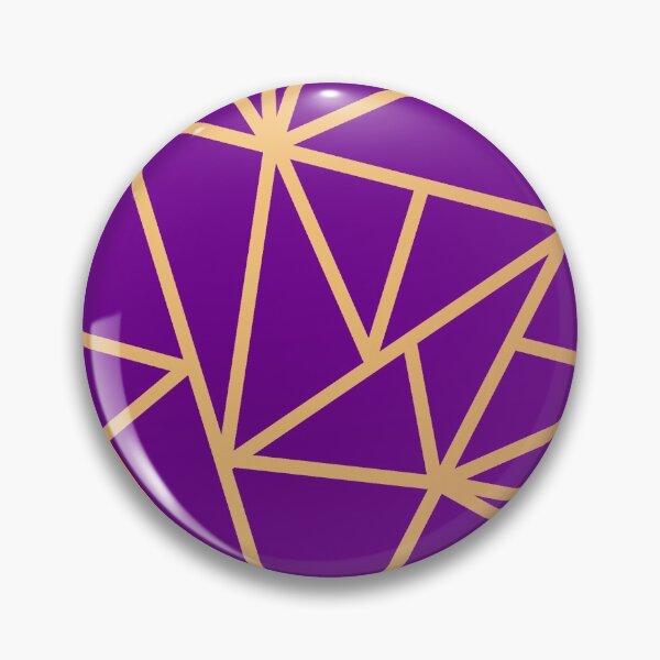 Item preview, Modern Purple Gold Geometric Art Deco Lines designed and sold by Julie Erin Designs.
