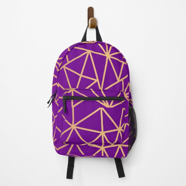 Item preview, Modern Purple Gold Geometric Art Deco Lines designed and sold by Julie Erin Designs.