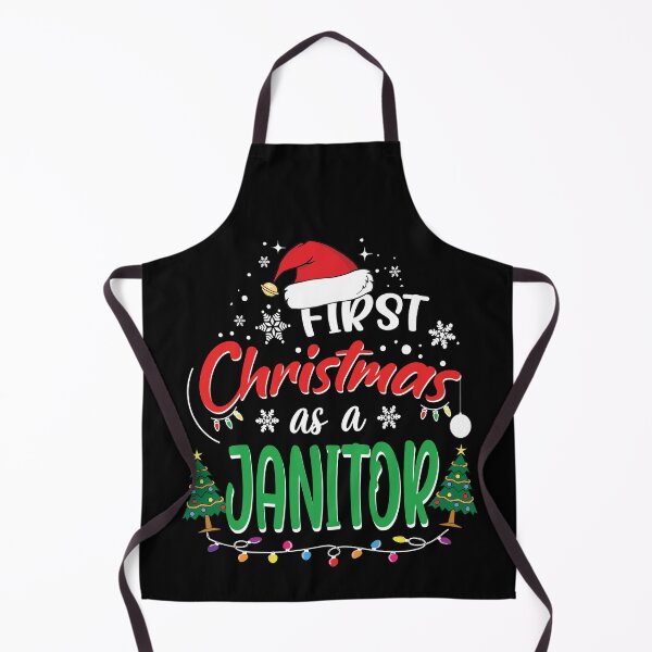 Item preview, First Christmas as a Janitor Funny 1st Christmas Gifts Ideas for New Janitor Janitors designed and sold by clothesy7.