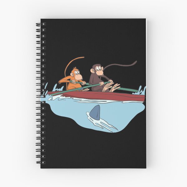 Item preview, Two oarsman monkeys rowing designed and sold by Monkey Ful.