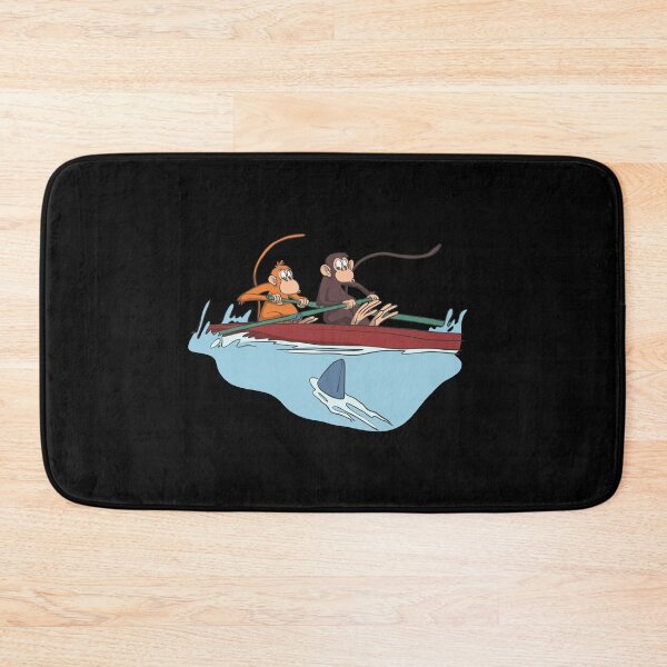 Item preview, Two oarsman monkeys rowing designed and sold by Monkey Ful.