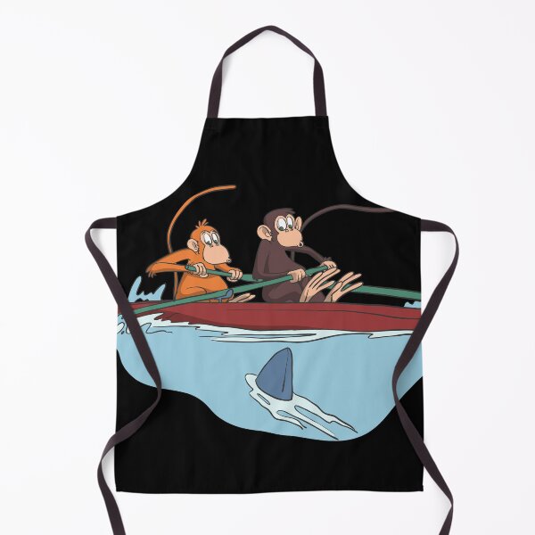 Item preview, Two oarsman monkeys rowing designed and sold by Monkey Ful.