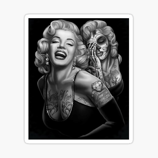 Souriez maintenant pleurez plus tard Sugar Skull Girls Sticker