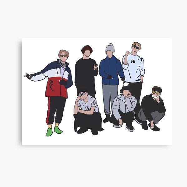 Bts Bon Voyage Wall Art Redbubble