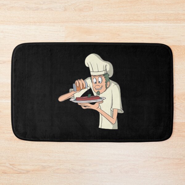 Item preview, Chef cook seasons a steak designed and sold by Monkey Ful.