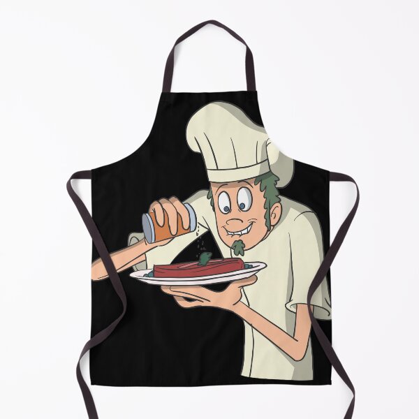 Item preview, Chef cook seasons a steak designed and sold by Monkey Ful.