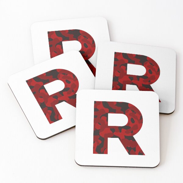 Item preview, Letter R Red Camo Design designed and sold by NECHSTORE.