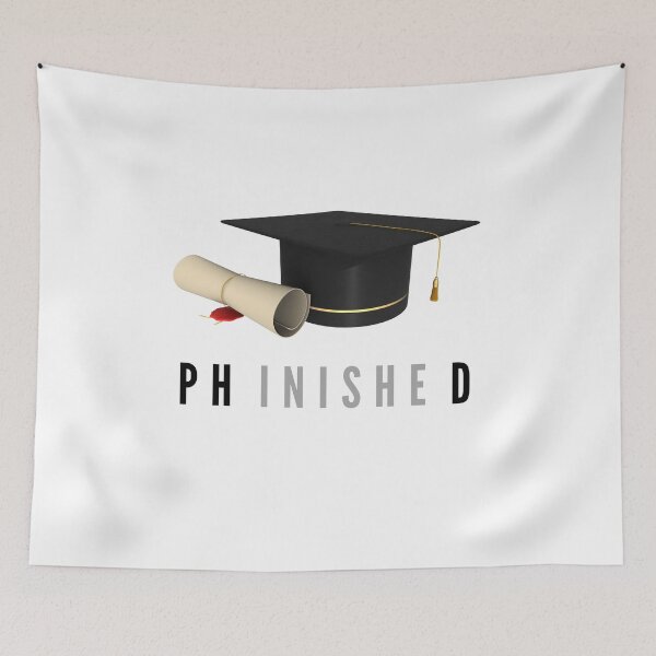 Item preview, PhD Finished doctorate - celebration of graduation from university 2025 designed and sold by Lady-Frost.