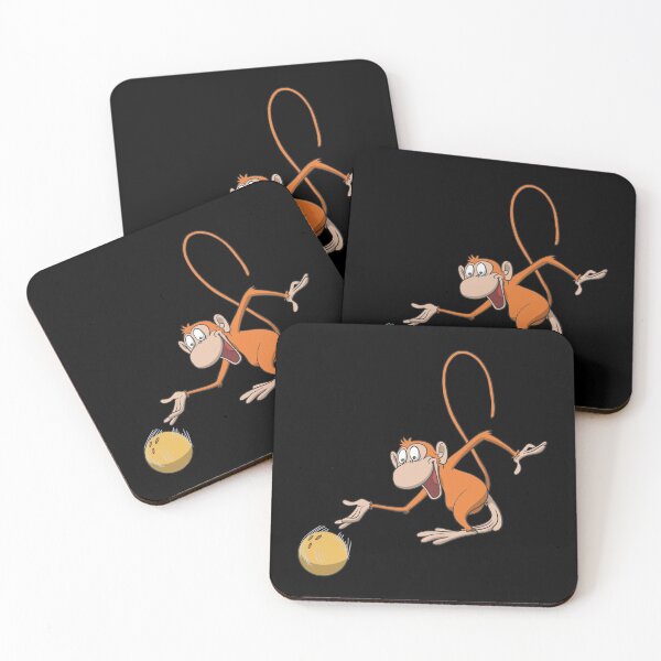 Item preview, Monkey throwing a bowling ball designed and sold by Monkey Ful.