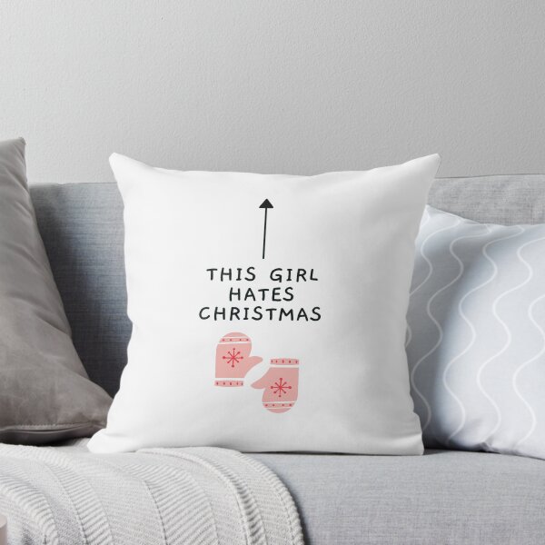 Item preview, This Girl Hates Christmas - Funny Offensive Christmas (White) designed and sold by mydoodlesateme.