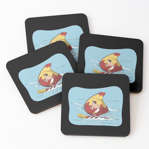 Item preview, Windsurfing surfer at a jibe gift designed and sold by Monkey Ful.