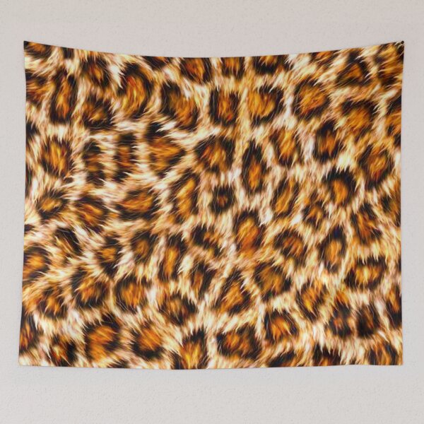 Item preview, Leopard faux fur effect animal print designed and sold by Julieford.