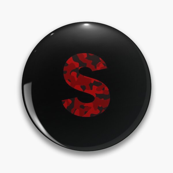 Item preview, The Letter S Red Camo Design designed and sold by NECHSTORE.