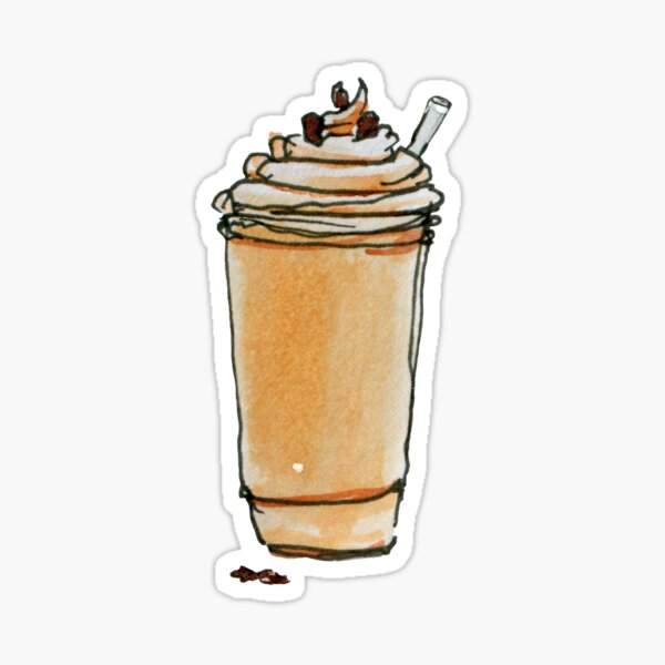 Item preview, Cute Frapuccino sketch designed and sold by CaptainTigra.