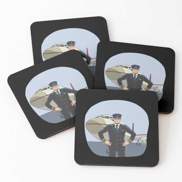 Item preview, Pilot hero in front of a plane designed and sold by Monkey Ful.