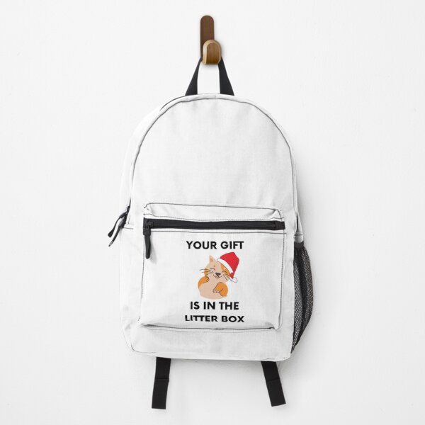 Item preview, Your Gift is in the Litter Box - Offensive Cat Christmas (White) designed and sold by mydoodlesateme.