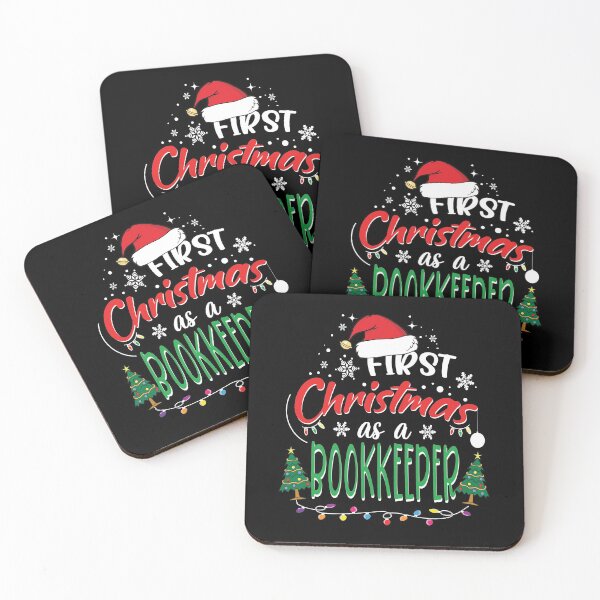 Item preview, First Christmas as a Bookkeeper Funny 1st Christmas Gifts Ideas for New Bookkeeper Accounting Bookkeepers designed and sold by clothesy7.