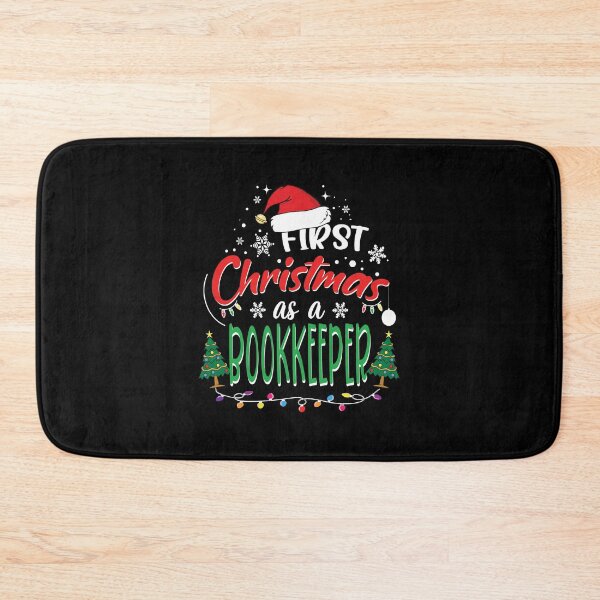 Item preview, First Christmas as a Bookkeeper Funny 1st Christmas Gifts Ideas for New Bookkeeper Accounting Bookkeepers designed and sold by clothesy7.