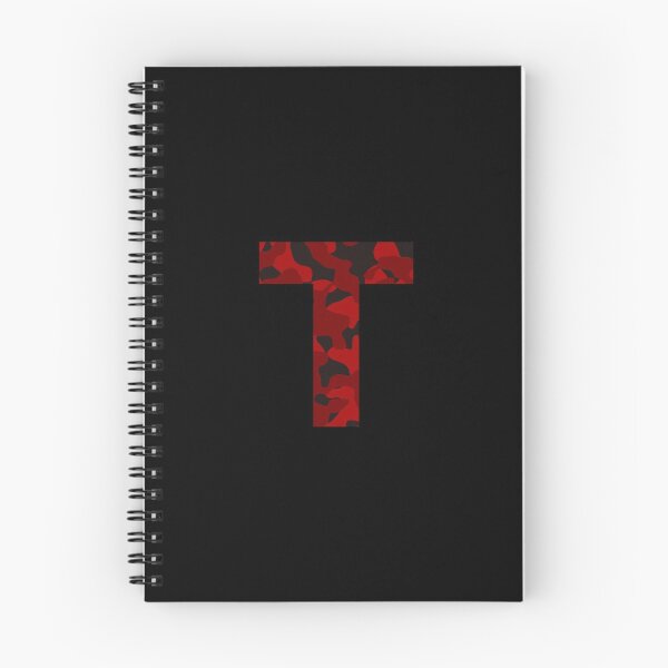 Item preview, Letter T Red Camo Design designed and sold by NECHSTORE.