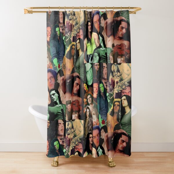 Type O Negative: Peter Steele Dark Goth Collage Edit II Shower Curtain