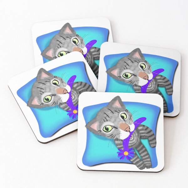 Item preview, Playful kitty designed and sold by colorsofcherry.