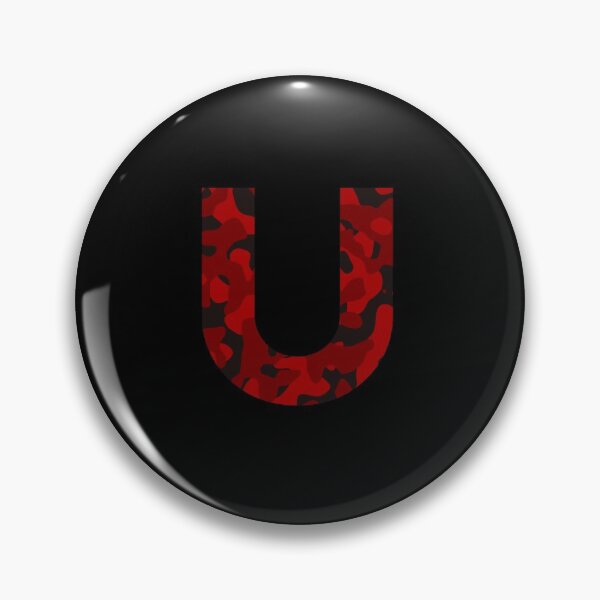 Item preview, Letter U Red Camo Design designed and sold by NECHSTORE.