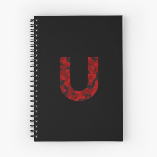Item preview, Letter U Red Camo Design designed and sold by NECHSTORE.