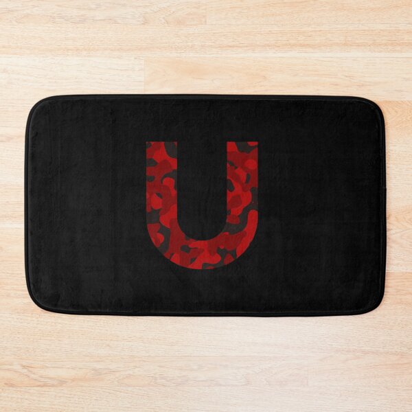 Item preview, Letter U Red Camo Design designed and sold by NECHSTORE.
