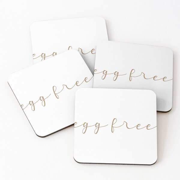 Item preview, Egg Free Neutral Script Allergy Awareness Graphic designed and sold by lilytepper.