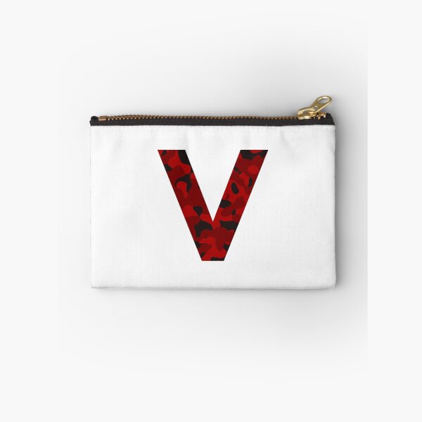 Item preview, Letter V Red Camo Design designed and sold by NECHSTORE.