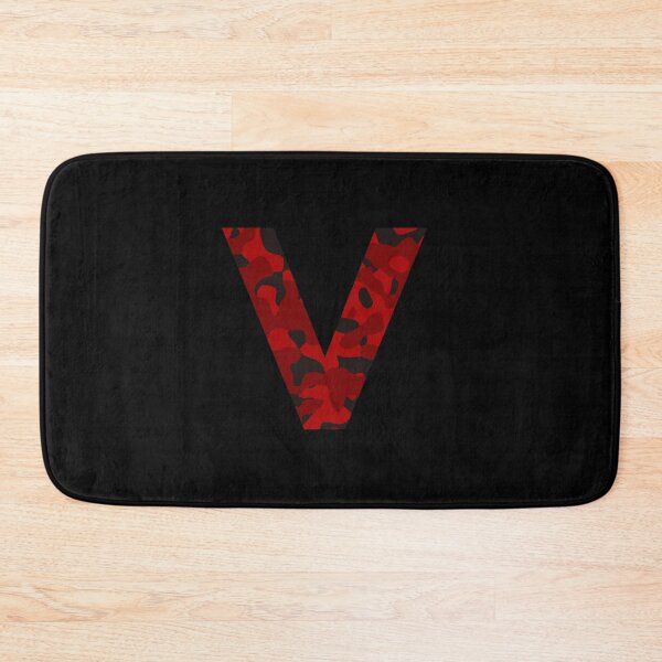 Item preview, Letra V Red Camo Design designed and sold by NECHSTORE.