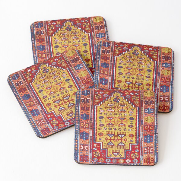 Item preview, Sivas East Anatolian Kurdish Niche Rug Print designed and sold by Vicky Brago-Mitchell®.