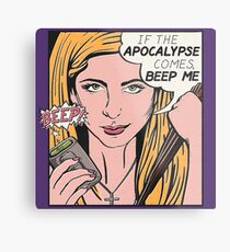 Pop Art Slayer Metal Print