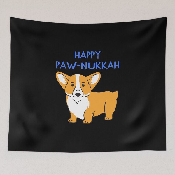 Item preview, Happy Paw-Nukkah Corgi designed and sold by RiseandShineTee.