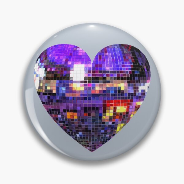 Item preview, Purple Disco Ball Heart  designed and sold by Deborah Camp.