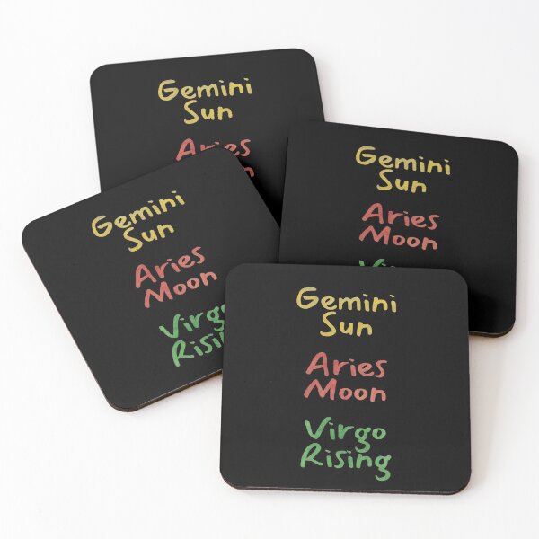 Item preview, Gemini Sun Aries Moon Virgo Rising Text designed and sold by leomooncreates.