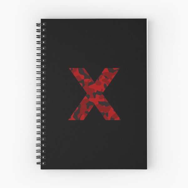 Item preview, Letter X Red Camo Design designed and sold by NECHSTORE.