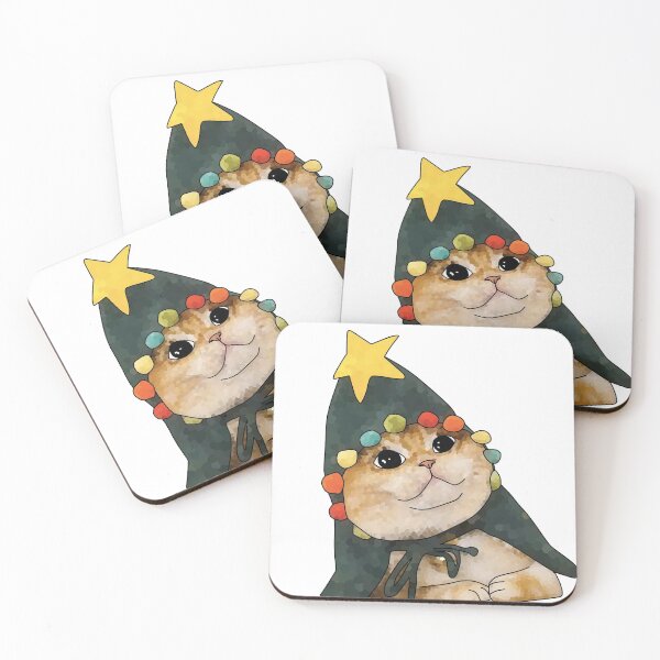 Item preview, cute xmas cat designed and sold by ETstickerz.