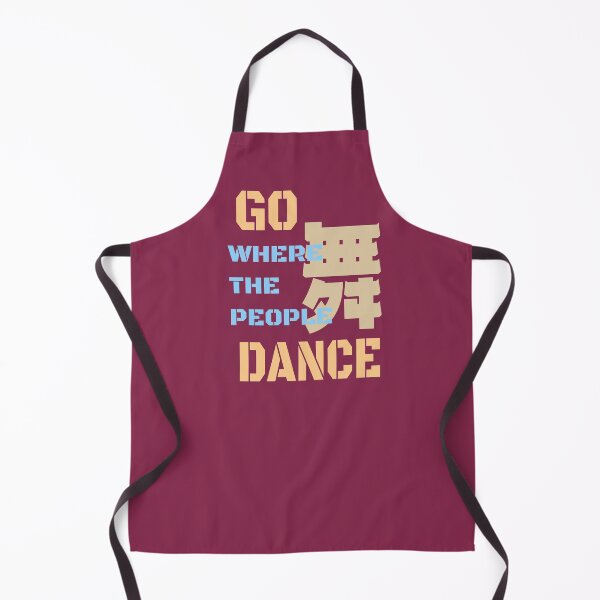 Item preview, Go where people dance Chinese character 跳舞 blue cream designed and sold by Kudos5678.