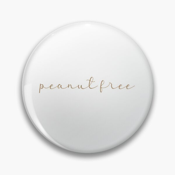 Item preview, Peanut Free Neutral Script Allergy Awareness Graphic designed and sold by lilytepper.