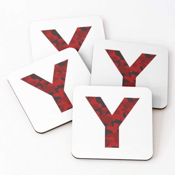 Item preview, The Letter Y Red Camo Design designed and sold by NECHSTORE.