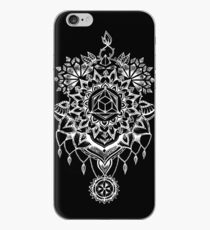 Geometrische Mandala Schwarz iPhone-Hülle & Cover