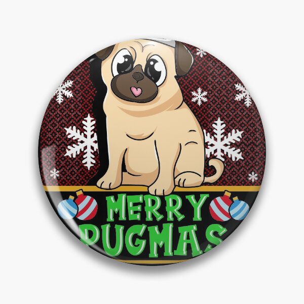 Artikelvorschau, Frohe Pugmas Weihnachtsart entworfen und verkauft von juniperdesign.