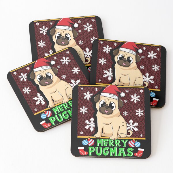 Artikelvorschau, Frohe Pugmas Weihnachtsart entworfen und verkauft von juniperdesign.