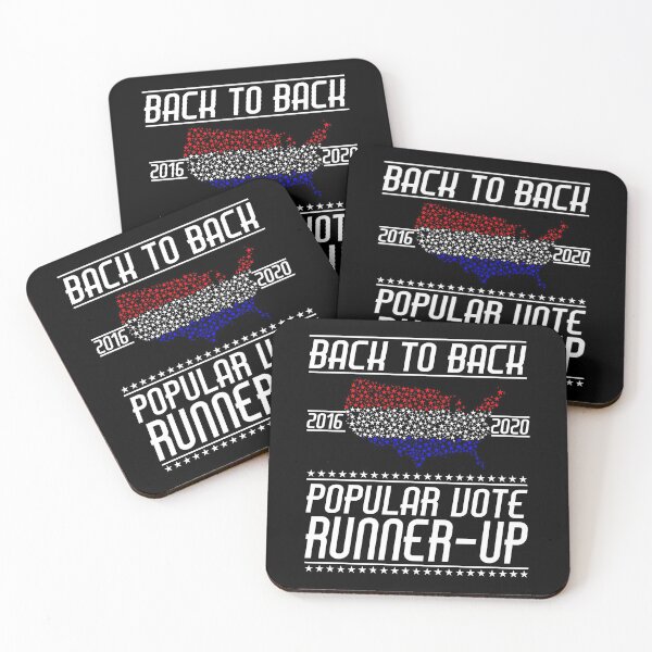 Item preview, Back to Back Popular Vote Runner-Up 2020 Election - Funny Anti-Trump designed and sold by undercoverlover.