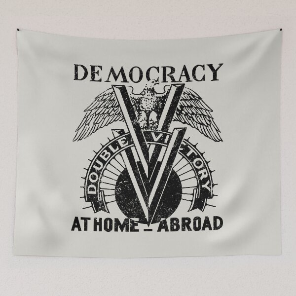 Item preview, Democracy Double V - dark designed and sold by CreativeGiant.
